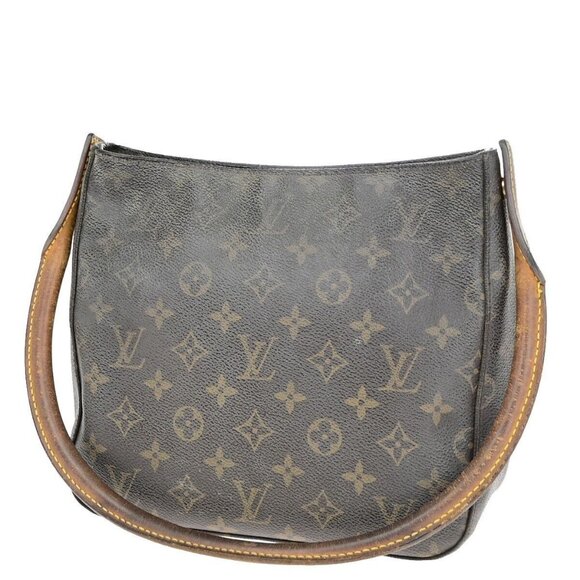 LOUIS VUITTON Looping MM Shoulder Bag Monogram Leather BN France - Picture 1 of 16